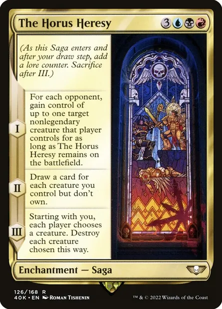 The Horus Heresy, Magic card 40K 126 — Warhammer 40,000 Commander set