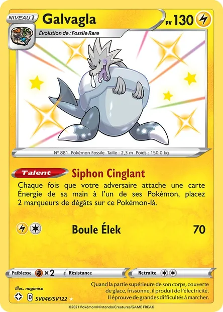 Galvagla, carte Pokémon SHF SV046 — extension Destinées Radieuses