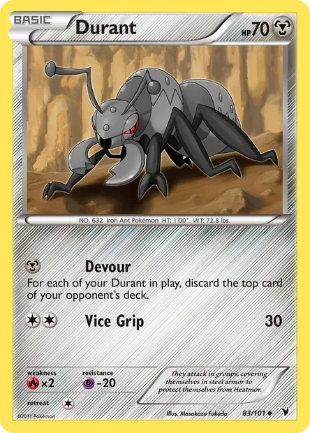 Durant, Pokémon card NVI 83 — Noble Victories set