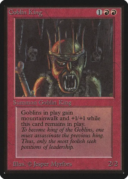 Goblin King, Magic card LEB 155 — Limited Edition Beta set