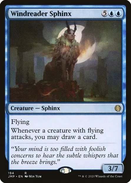 Sphinx déchiffre-vent, carte Magic JMP 194 — extension Jumpstart
