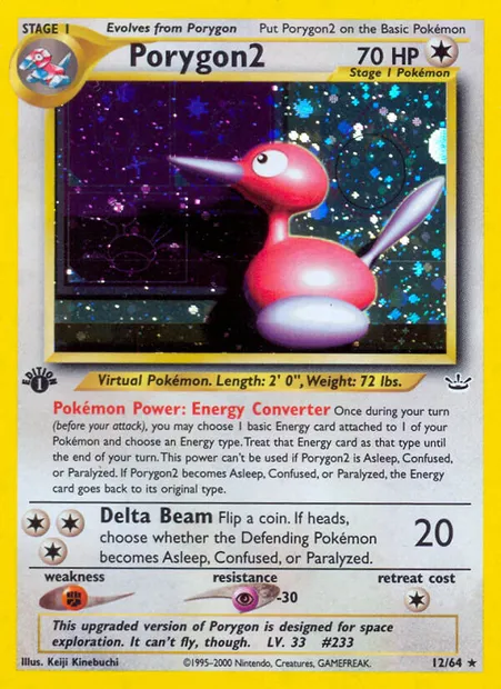 Porygon2, Pokémon card NR 12 — Neo Revelation set