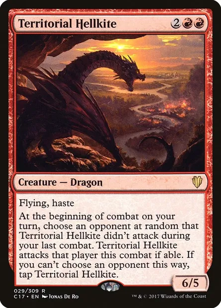 Territorial Hellkite, Magic card C17 29 — Commander 2017 set