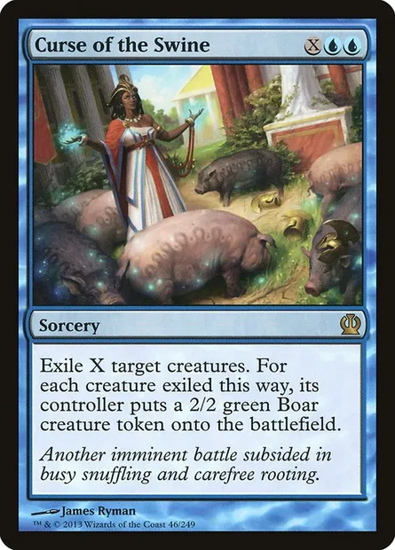 Curse of the Swine, Magic card THS 46 — Theros set