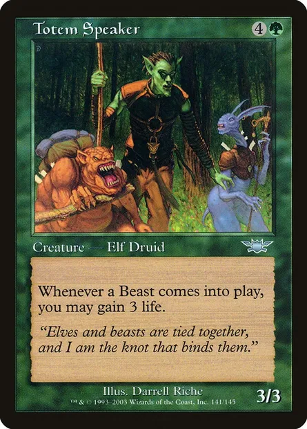 Totem Speaker, Magic card LGN 141 — Legions set