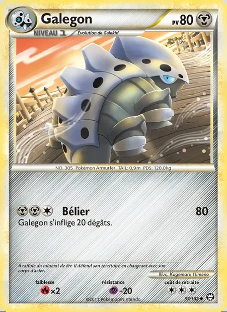 Galegon, carte Pokémon TM 37 — extension Triomphant