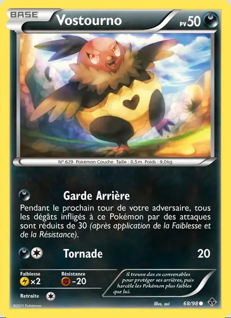 Vostourno, carte Pokémon EPO 68 — extension Pouvoirs Émergents