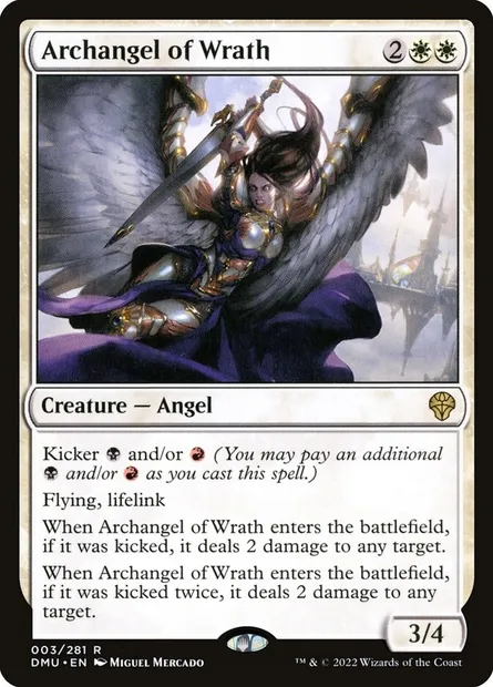 Archangel of Wrath, Magic card DMU 3 — Dominaria United set