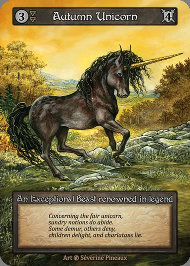 Autumn Unicorn, Sorcery card BET 023 — Beta set
