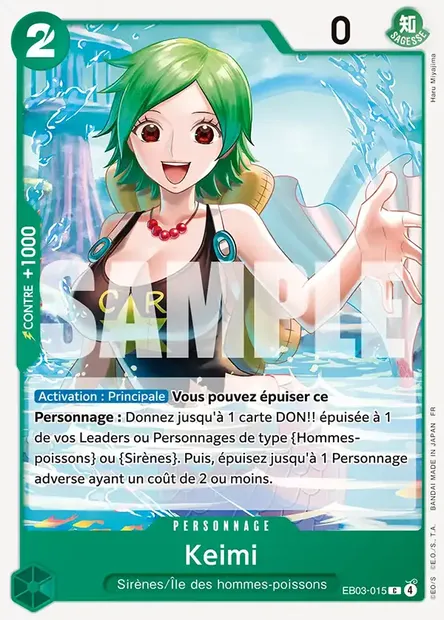 Keimi, carte One Piece EB03-015 — extension ONE PIECE HEROINES EDITION