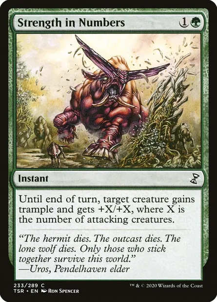 Strength in Numbers, Magic card TSR 233 — Time Spiral Remastered set
