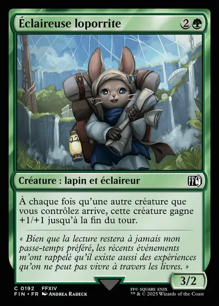 Éclaireuse loporrite, carte Magic FIN 192 — extension Final Fantasy