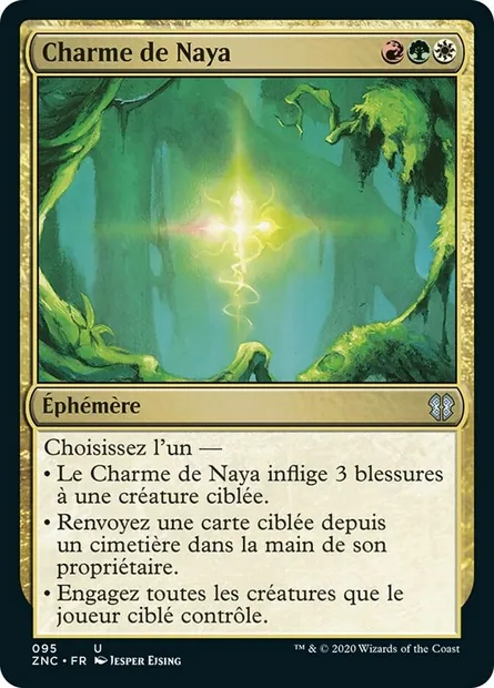 Charme de Naya, carte Magic ZNC 95 — extension Zendikar Rising Commander