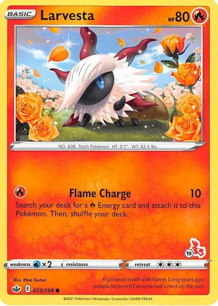 Pyronille, carte Pokémon BA22 023-19 — extension Battle Academy 2022