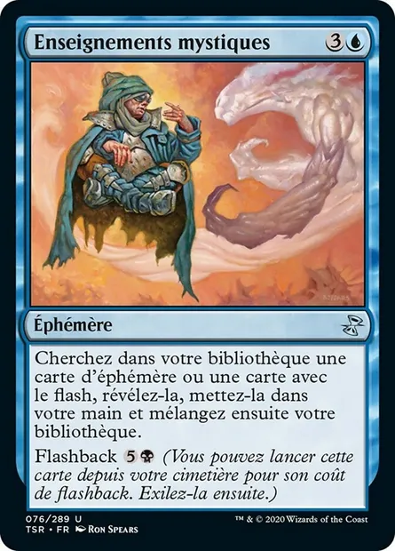 Enseignements mystiques, carte Magic TSR 76 — extension Spirale Temporelle Remastered