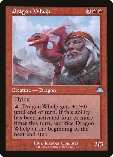 Dragon Whelp, Magic card DMR 317 — Dominaria Remastered set