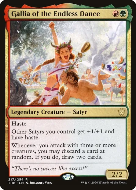 Galléa de la danse perpétuelle, carte Magic PTHB 217p — extension Theros Beyond Death Promos
