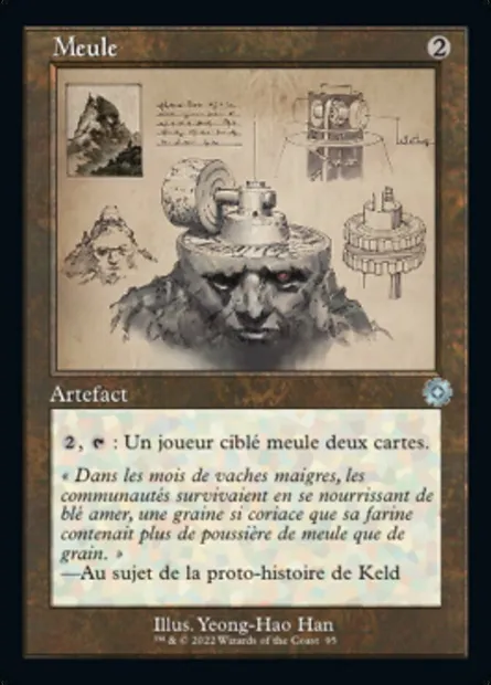 Meule, carte Magic BRR 95 — extension The Brothers' War Retro Artifacts