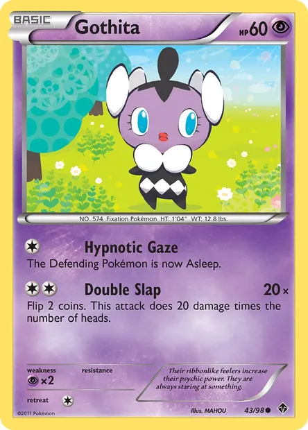 Gothita, Pokémon card EPO 43 — Emerging Powers set