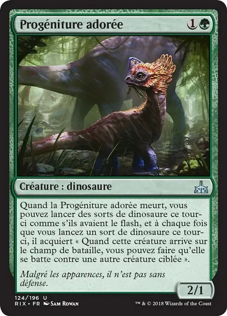 Progéniture adorée, carte Magic RIX 124 — extension Les combattants d'Ixalan