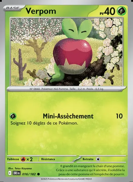 Verpom, carte Pokémon DRI 016 — extension Rivalités Destinées