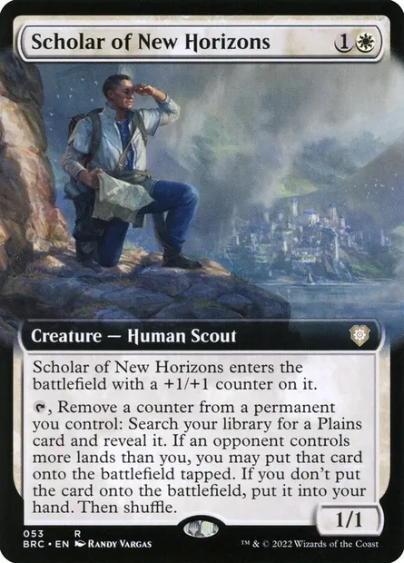Scholar of New Horizons, Magic card BRC 53 — The Brothers' War Commander set