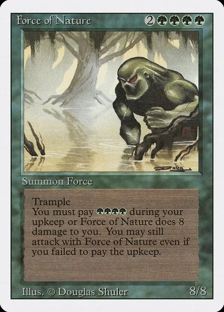Force de la Nature, carte Magic 3ED 196 — extension Revised Edition