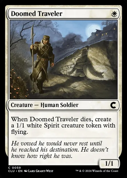 Voyageur damné, carte Magic CLU 59 — extension Ravnica: Clue Edition