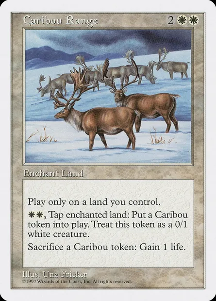 Caribou Range, Magic card 5ED 14 — Fifth Edition set