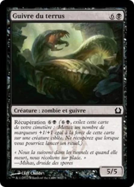 Guivre du terrus, carte Magic RTR 80 — extension Retour à Ravnica