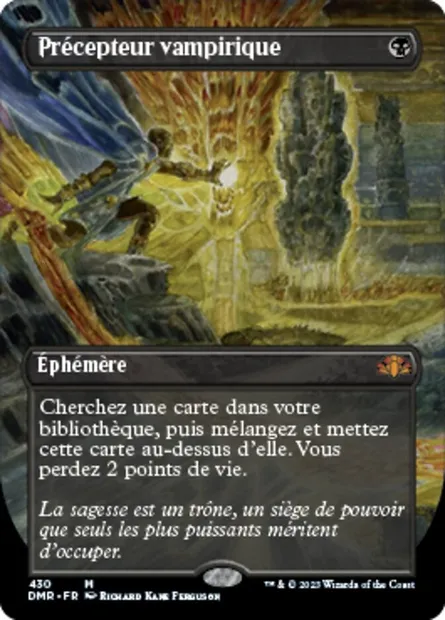 Précepteur vampirique, carte Magic DMR 430 — extension Dominaria Remastered