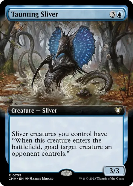 Taunting Sliver, Magic card CMM 759 — Commander Masters set