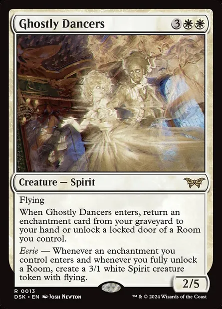 Ghostly Dancers, Magic card DSK 13 — Duskmourn: House of Horror set