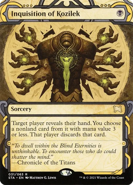 Inquisition of Kozilek, Magic card STA 31 — Strixhaven Mystical Archive set