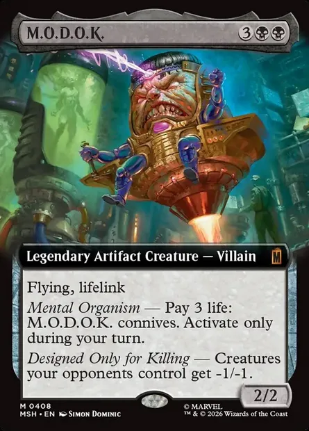 M.O.D.O.K., Magic card MSH 408 — Marvel Super Heroes set