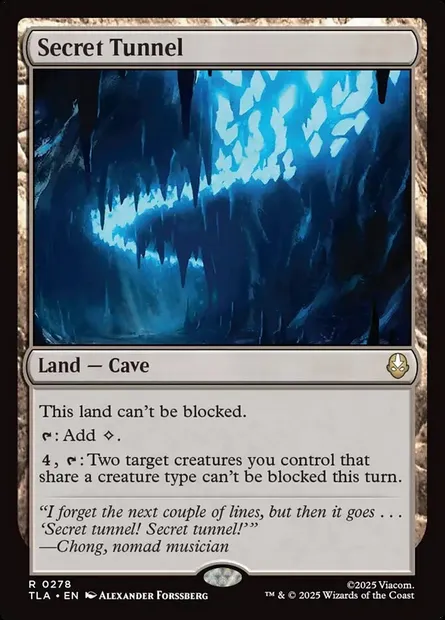 Secret Tunnel, Magic card TLA 278 — Avatar: The Last Airbender set