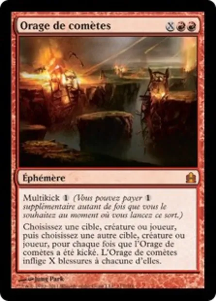 Orage de comètes, carte Magic CMD 117 — extension Commander 2011