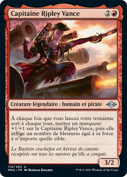 Capitaine Ripley Vance, carte Magic MH2 119 — extension Horizons du Modern 2