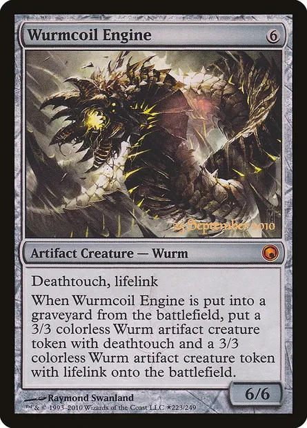 Wurmcoil Engine, Magic card PSOM 223★ — Scars of Mirrodin Promos set