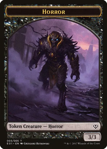 Horror, carte Magic TE01 3 — extension Archenemy: Nicol Bolas Tokens