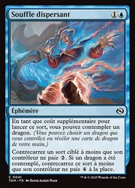 Souffle dispersant, carte Magic TDM 41 — extension Tarkir: Dragonstorm