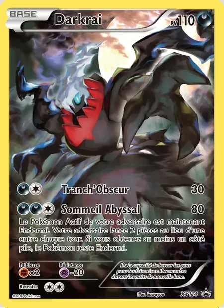 Darkrai, carte Pokémon XY 114 — extension Promo XY