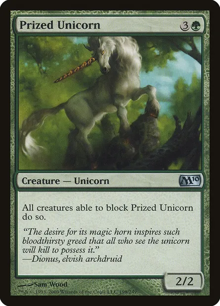 Prized Unicorn, Magic card M10 199 — Magic 2010 set