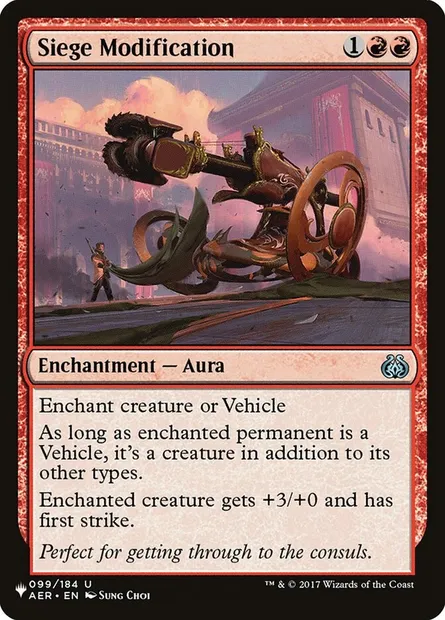 Modification de siège, carte Magic PLST AER-99 — extension The List