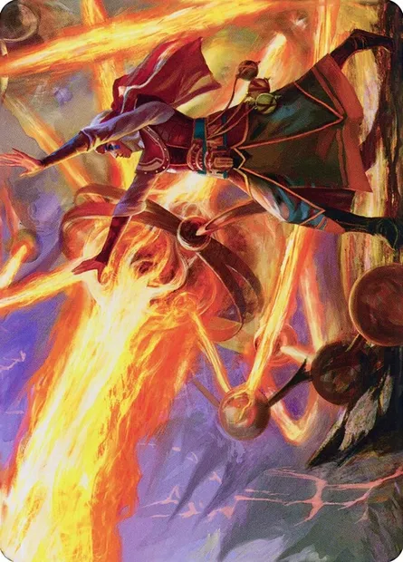 Ghitu Amplifier // Ghitu Amplifier, Magic card ADMU 32 — Dominaria United Art Series set