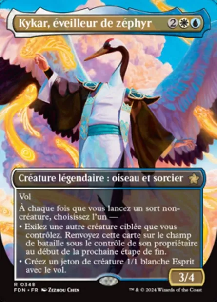 Kykar, éveilleur de zéphyr, carte Magic FDN 348 — extension Foundations