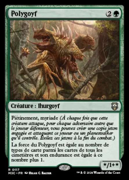 Polygoyf, carte Magic M3C 117 — extension Modern Horizons 3 Commander