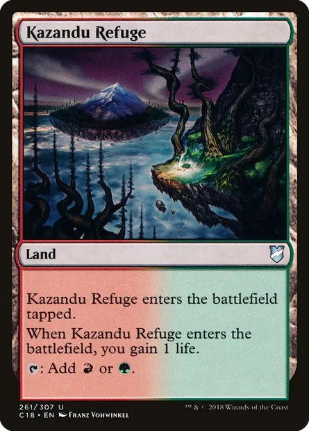 Kazandu Refuge, Magic card C18 261 — Commander 2018 set