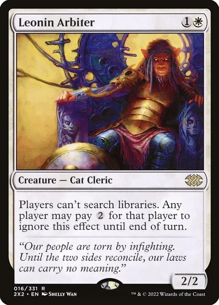 Leonin Arbiter, Magic card 2X2 16 — Double Masters 2022 set