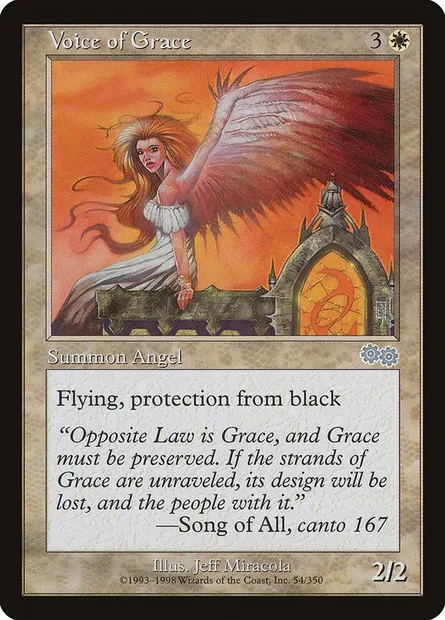 Voix de la Grâce, carte Magic USG 54 — extension Epopée d'Urza